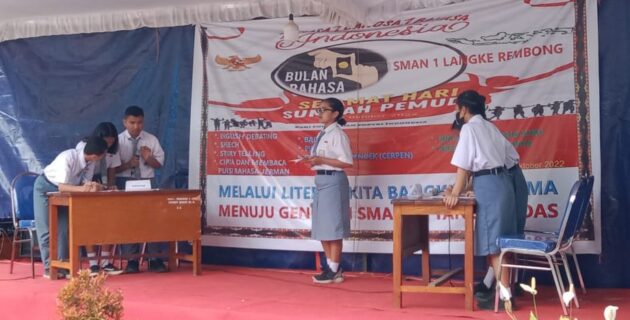 SMAN 1 Langke Rembong Gelar Kegiatan Literasi Dalam Rangka Hari Sumpah Pemuda dan Bulan Bahasa