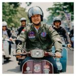 Ganjar Pranowo Mengendarai Vespa Keliling Pekalongan Hingga Blusukan ke Pasar Induk Kajen