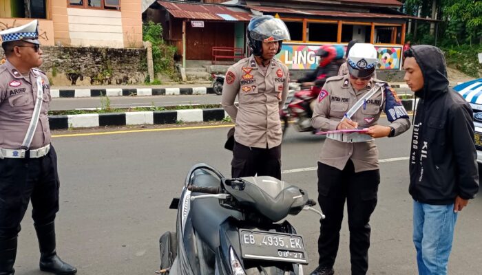 Polres Manggarai Catat 103 Pelanggaran dan 130 Teguran dalam Operasi Zebra Turangga 2024
