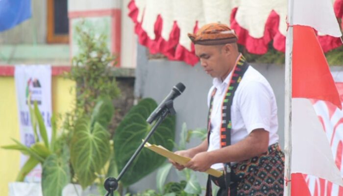Upacara HUT RI ke-80, Lurah Pau Ajak Warga Jaga Persatuan dan Tolak Intoleran