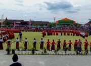 45 Guru dan 690 Siswa Tampilkan Sae Gasing di HUT ke-80 RI Natas Labar