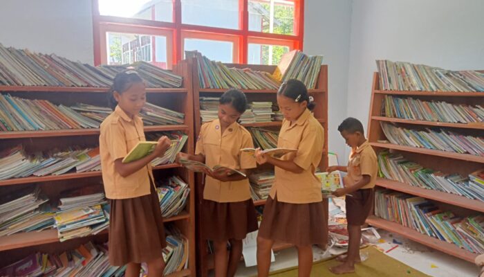 TJSL PLN Renovasi Gedung Perpustakaan SDI Kaca, Pemkab Manggarai Apresiasi Komitmen PLN