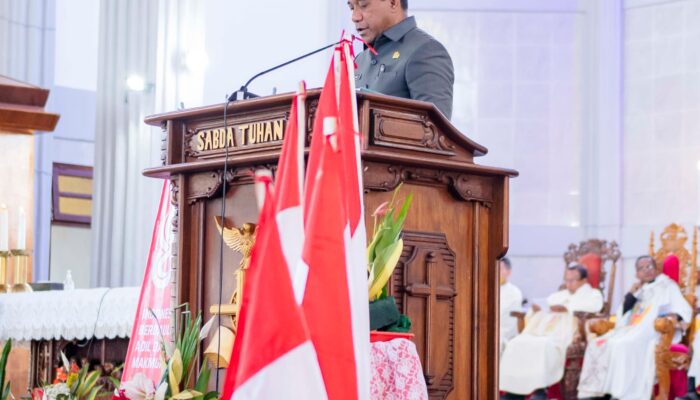 Bupati Hery Nabit Ajak Semua Elemen Bersatu Wujudkan Kedaulatan, Keadilan, dan Kemakmuran di Misa Kenegaraan HUT RI ke-81